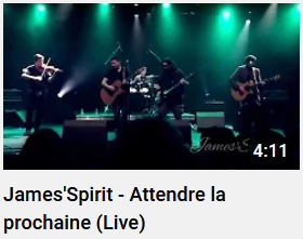 lien youtube video de james spirit,groupe musique de lyon